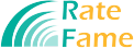 RateFame logo