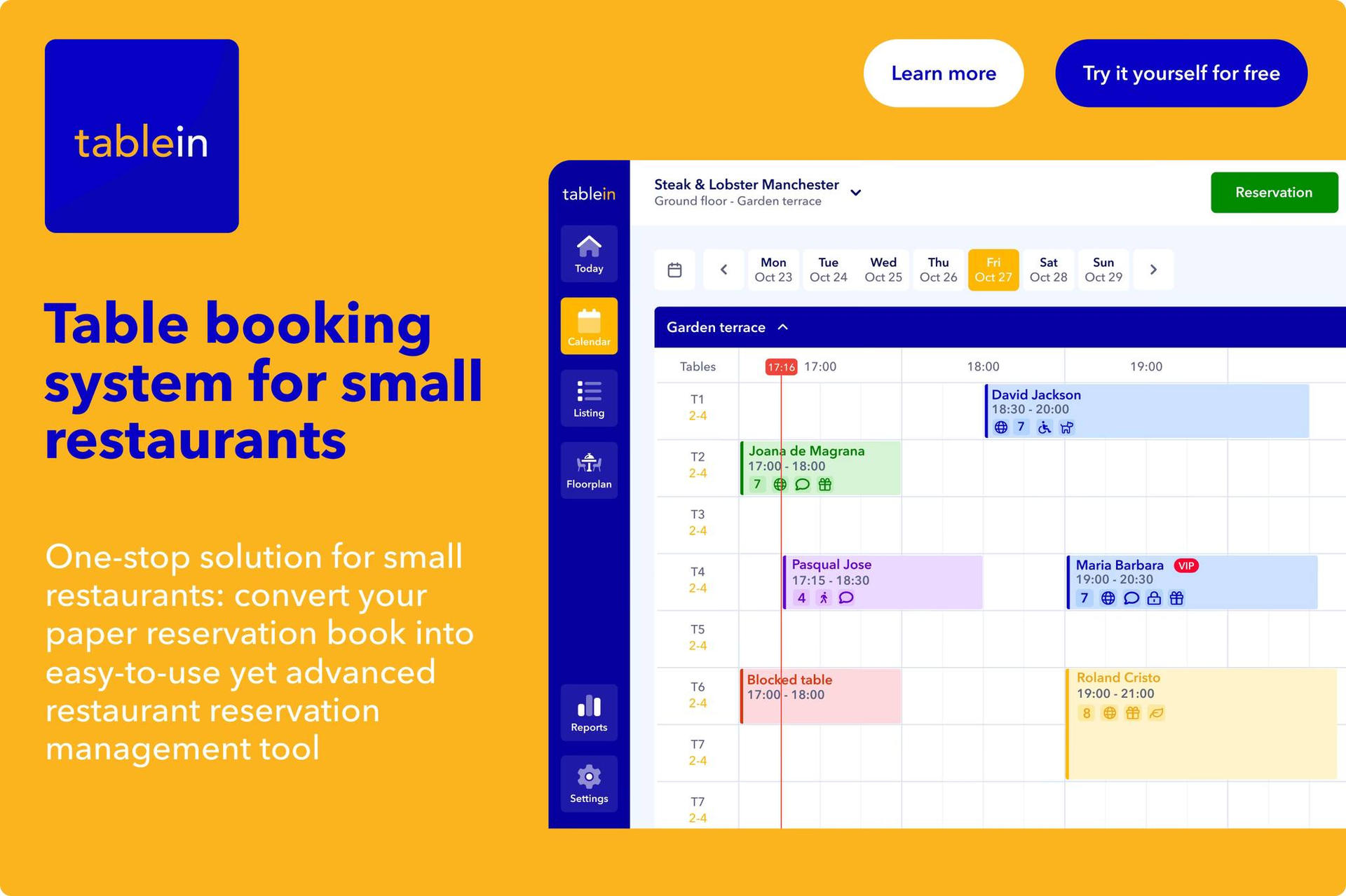 Tablein Tablein Profile, Reviews & Listing Guide